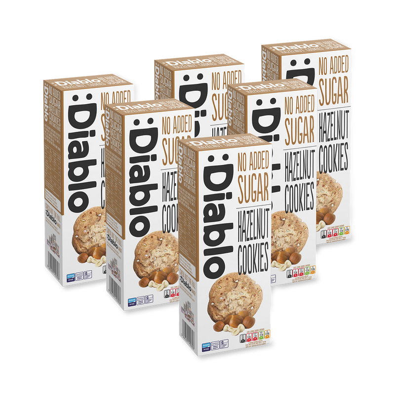 Diablo no added sugar hazelnut cookies 135g - British product
