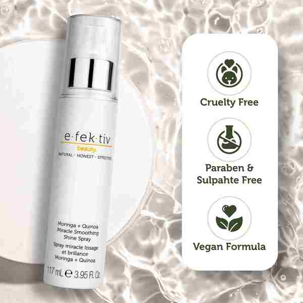 e.fek.tiv Moringa Plus Quinoa Miracle Shine Hair Spray 117ml - British product