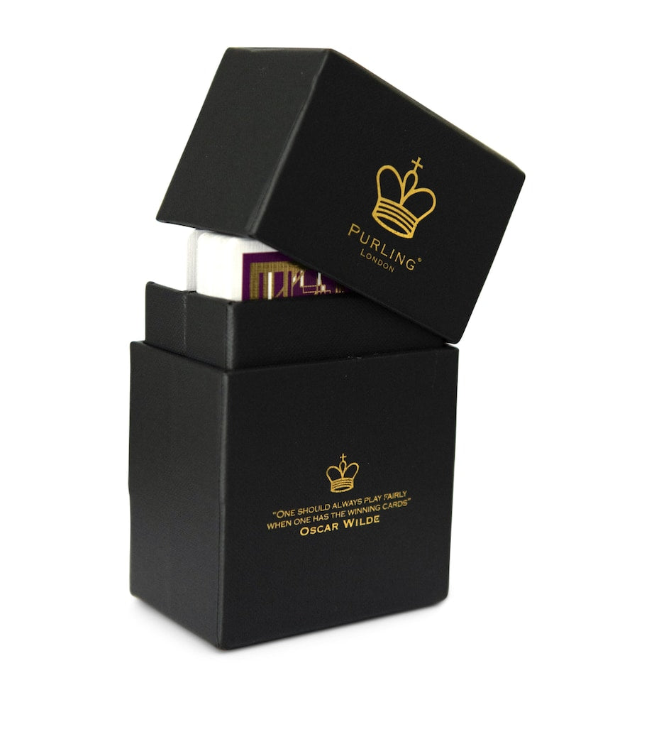 Purling The Roaring 20s playing cards with gold-foil details (British brand)