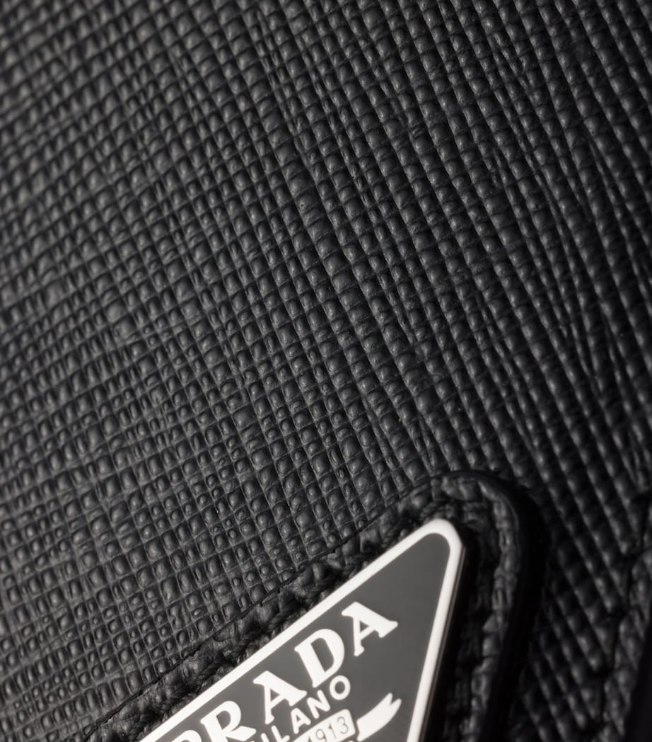 Prada Saffiano leather badge holder, imported from the UK