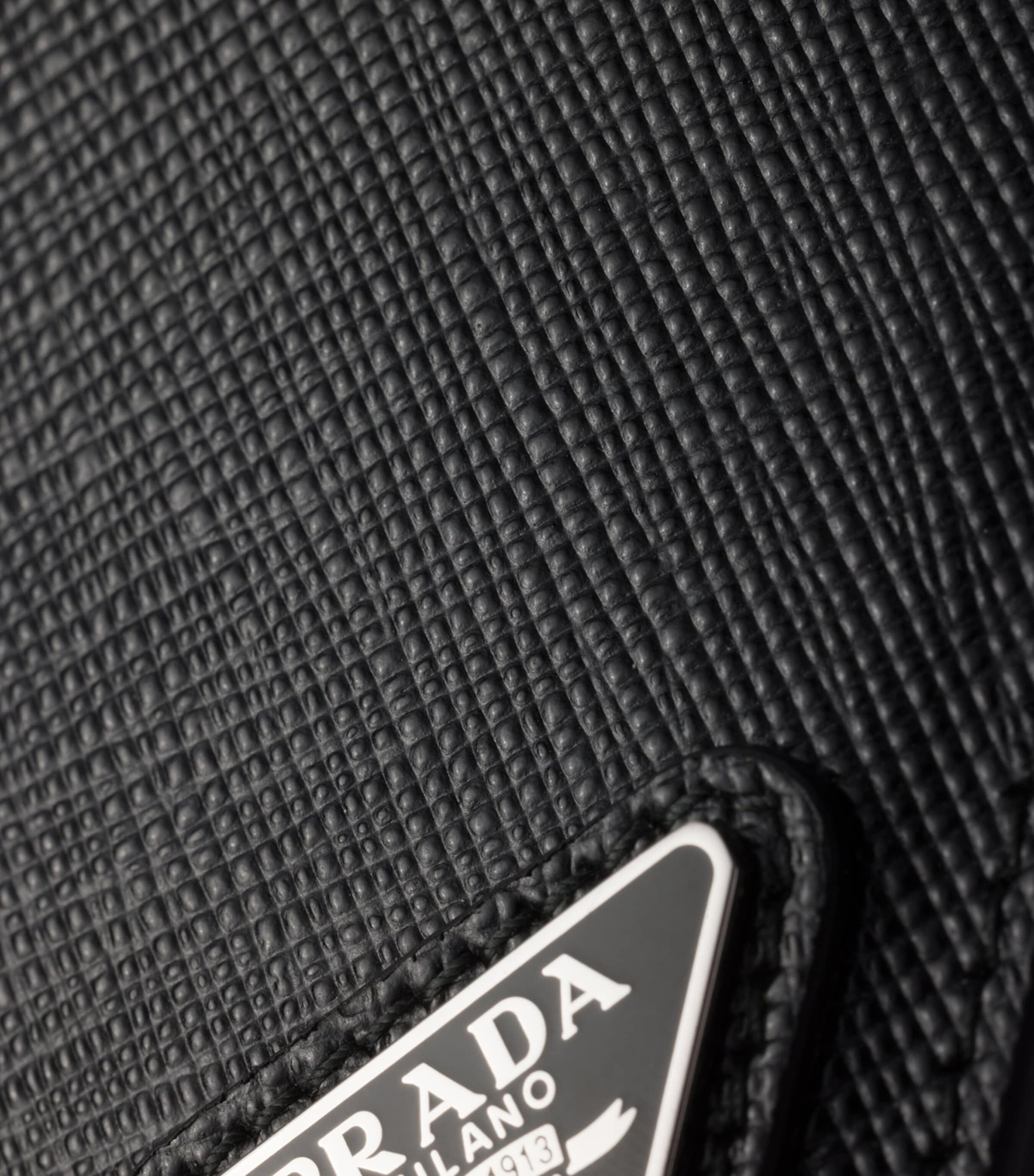 Prada Saffiano leather badge holder, imported from the UK