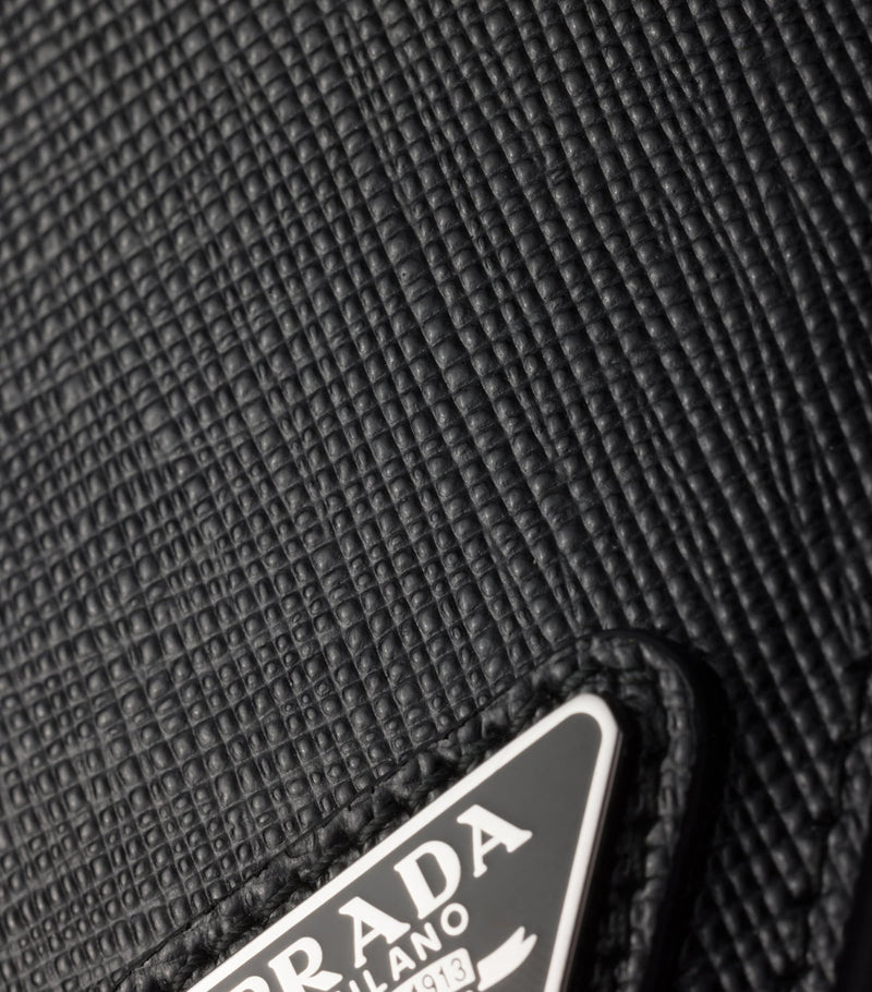 Prada Saffiano leather badge holder, imported from the UK