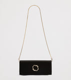 Malone Souliers Vivien satin evening clutch, imported from the UK