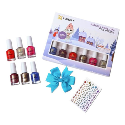 Bluesky Kinder AirKiss Nagellack-Set Winter-Kollektion Abziehbar 6 x 5ml