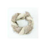 IKRUSH plaited twist neck warmer with fur detail - British product
