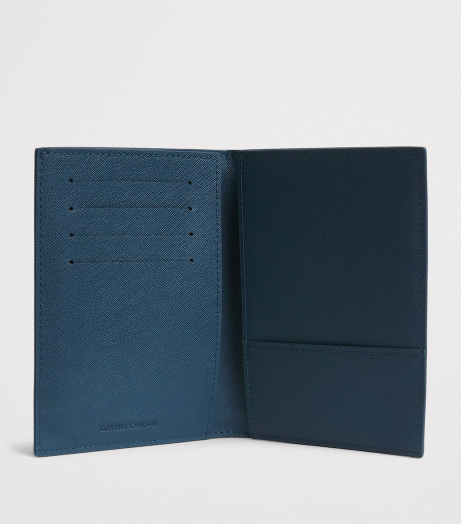 Emporio Armani Saffiano leather passport holder, UK version