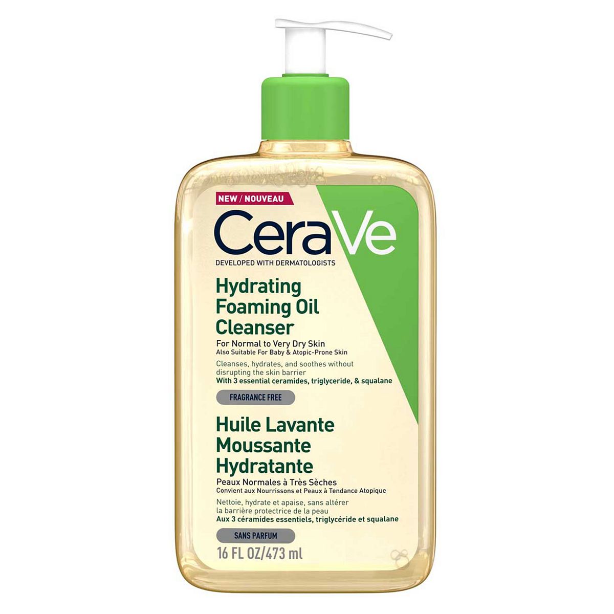 CeraVe Hydrating Foaming Oil Cleanser for Dry Skin 473ml GOODS Boots   