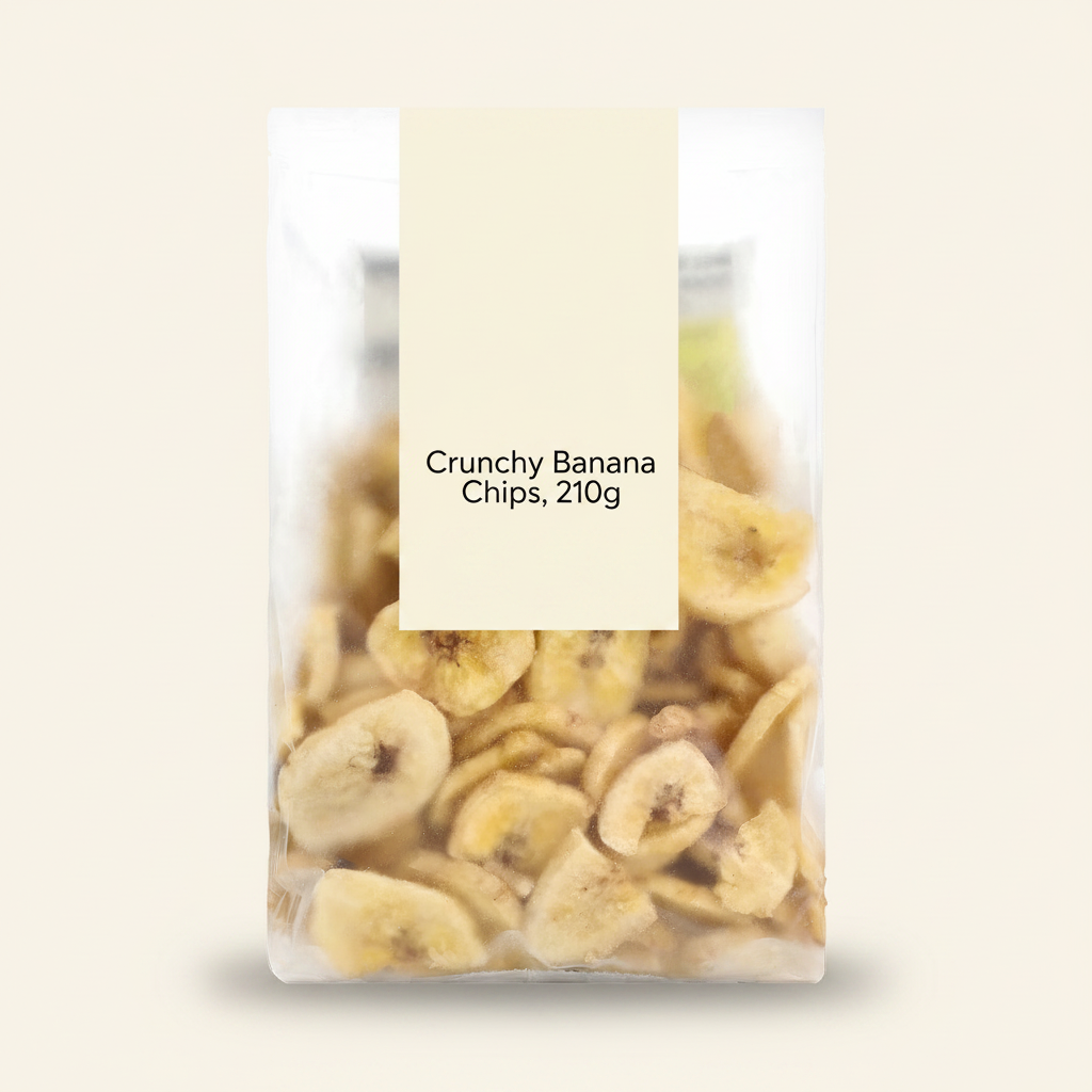 Holland & Barrett Crunchy Banana Chips 210g, UK version