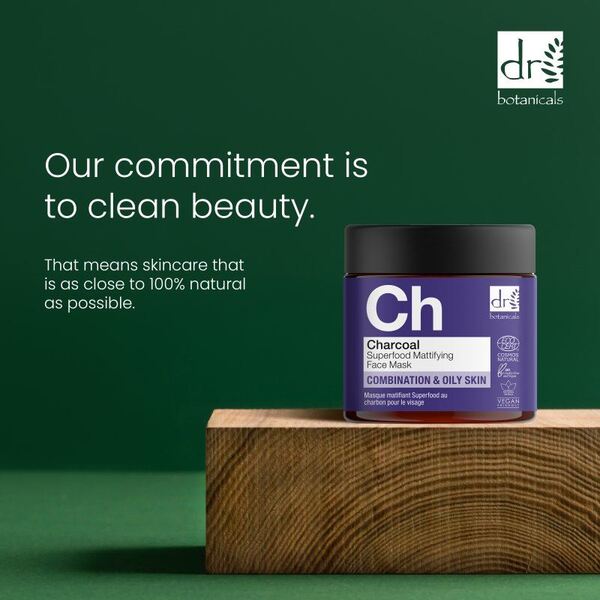 Dr Botanicals charcoal anti-ageing face mask 60ml, UK version