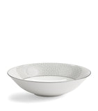 Wedgwood fine bone china soup bowl with platinum honeycomb pattern 20cm (British brand)