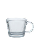 George Home Clear Ribbed Glass Cappuccino Mug GOODS ASDA   