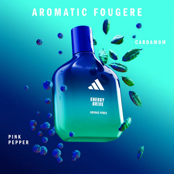 adidas Vibes Energy Drive Eau de Parfum 100ml - British product