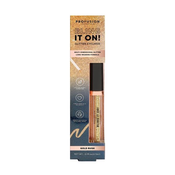 Profusion Cosmetics Bling It On Eyeliner - Gold Rush GOODS Superdrug   