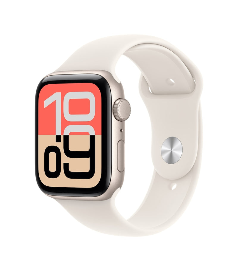 Apple Watch SE 3 Starlight with Starlight Sport Band, 44mm, Medium/Large - British product