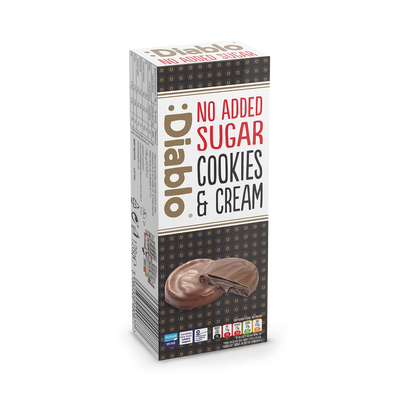 Holland & Barrett Diablo No Added Sugar Cookies and Cream Dark Chocolate 128g- Buy online at McGrocer