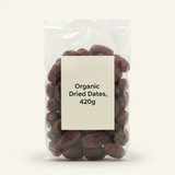 Holland & Barrett organic dates 420g, UK version
