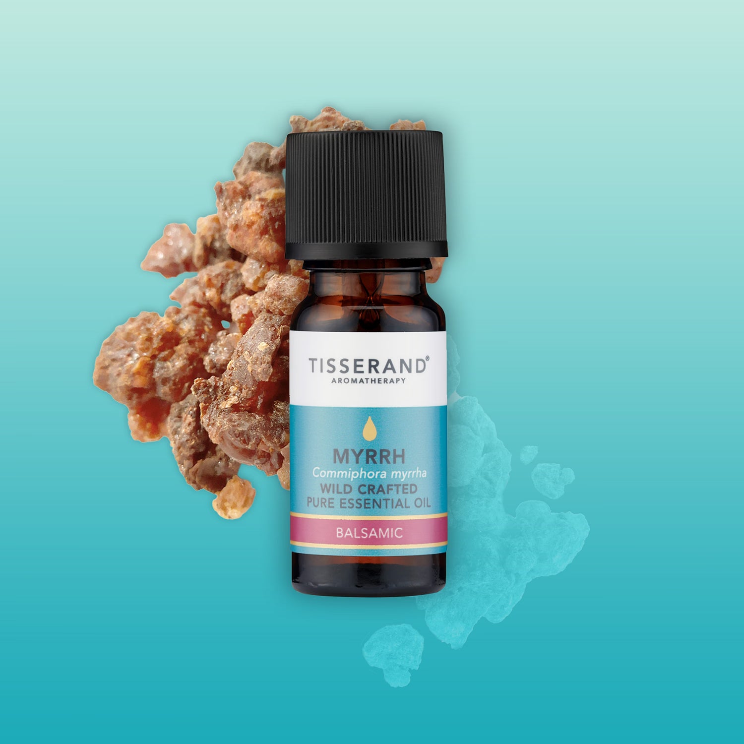Tisserand Myrrh Pure Essential Oil Wild Crafted 9ml, imported from the UK