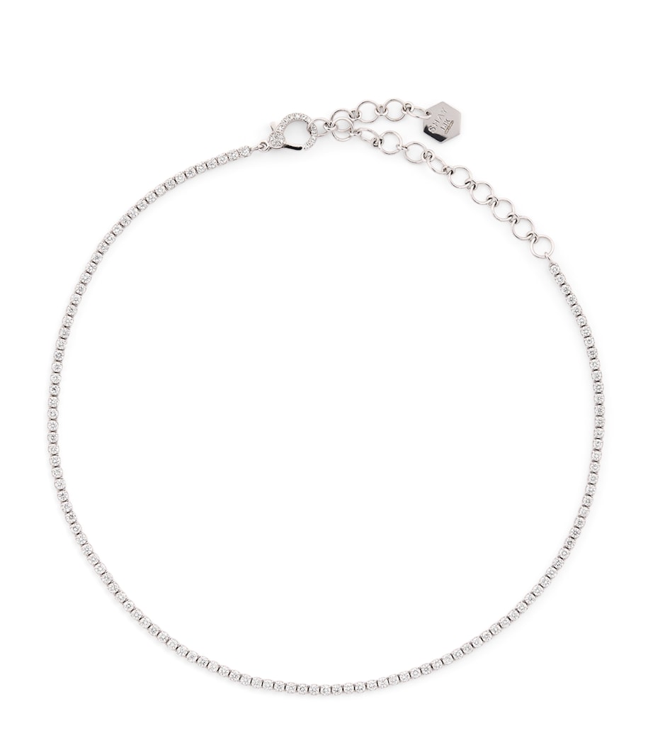 SHAY tennis choker white gold diamonds, imported from the UK