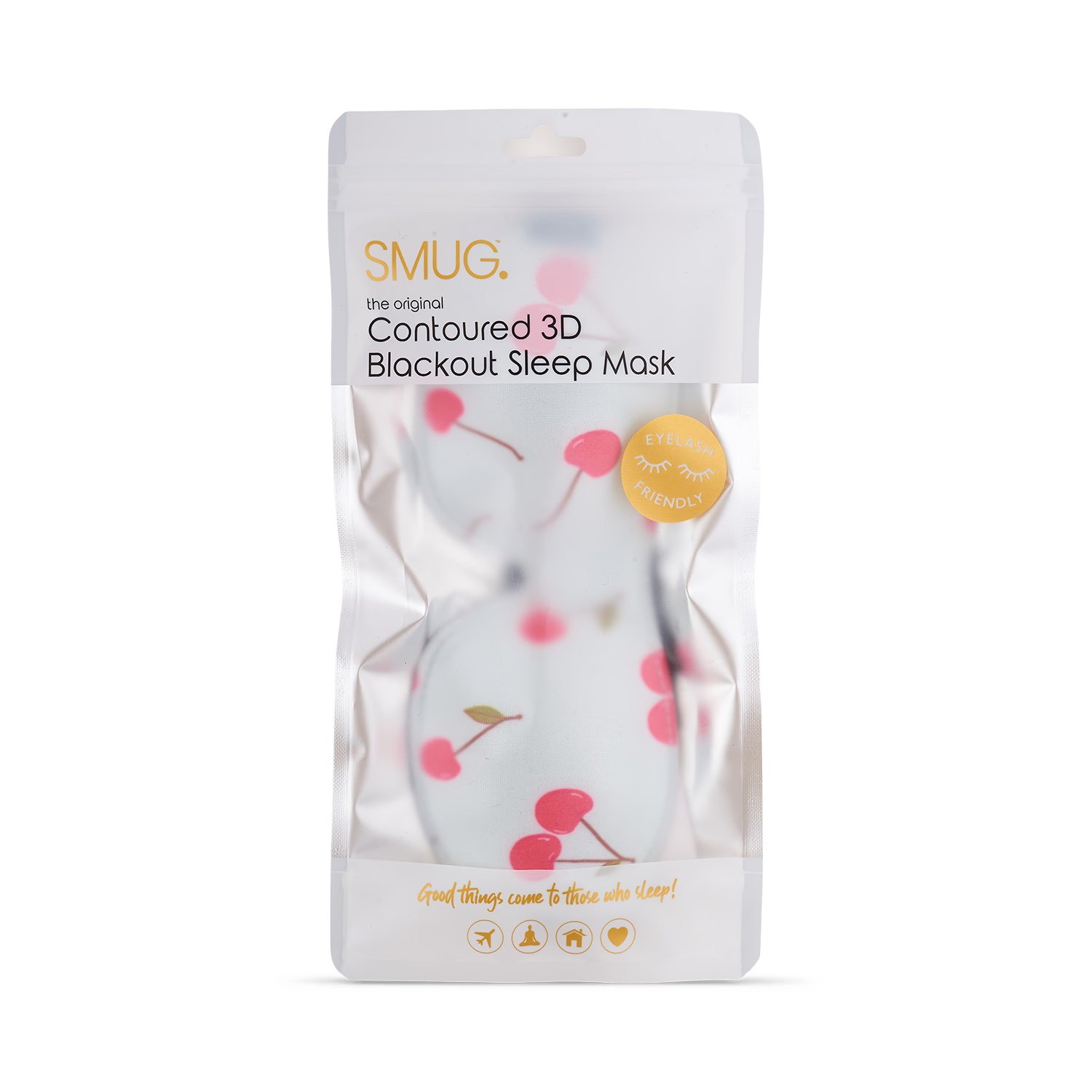 SMUG contoured sleep mask Blue Cherries (British brand)