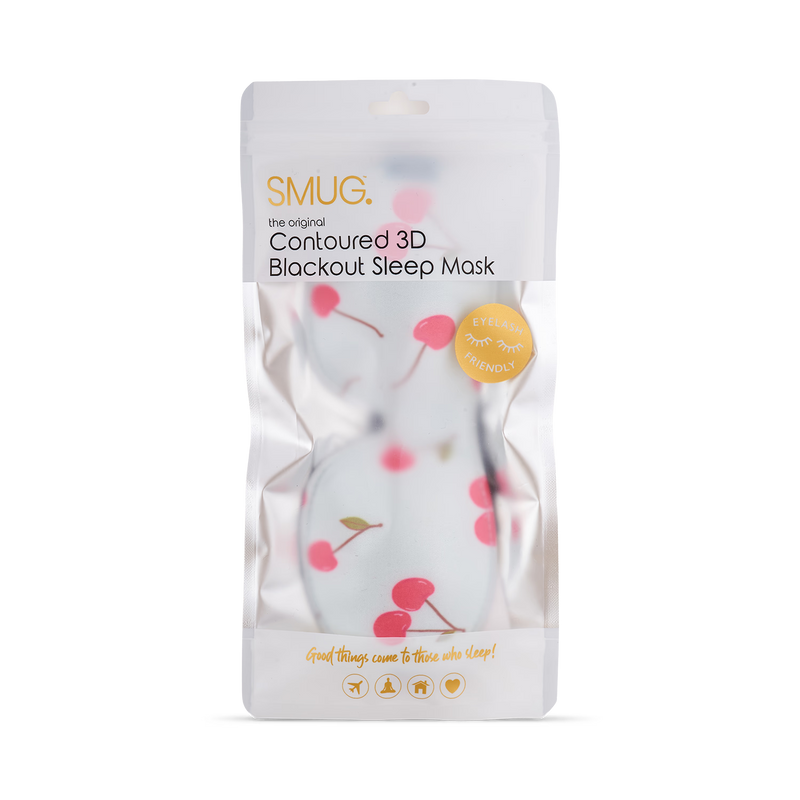 SMUG contoured sleep mask Blue Cherries (British brand)