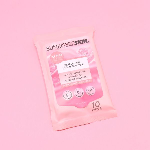 Sunkissed Skin intimate cleansing wipes 10 pack, UK version