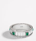 MARLI New York Life spinning ring with green agate and diamonds - British product
