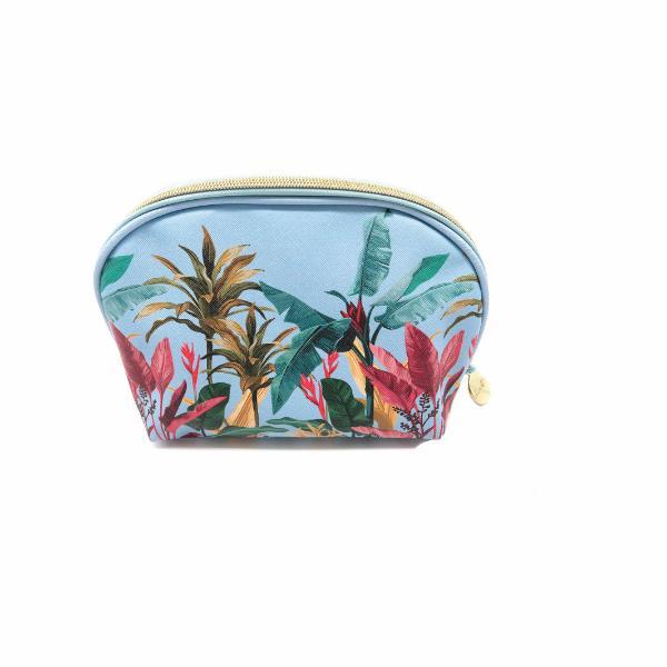 Danielle Creations botanical palm blue small makeup bag, UK version