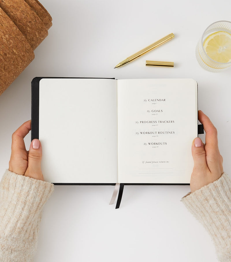Blush and Gold My Daily Gym Planner - British product