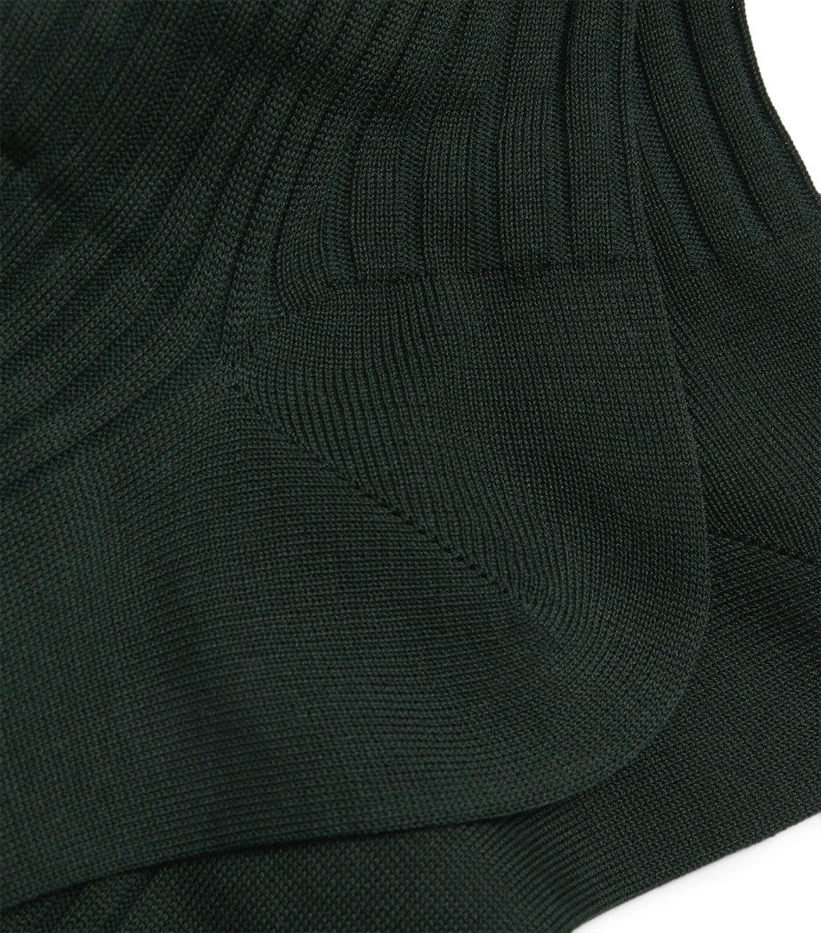 Pantherella Ribbed Danvers Socks Egyptian cotton, imported from the UK