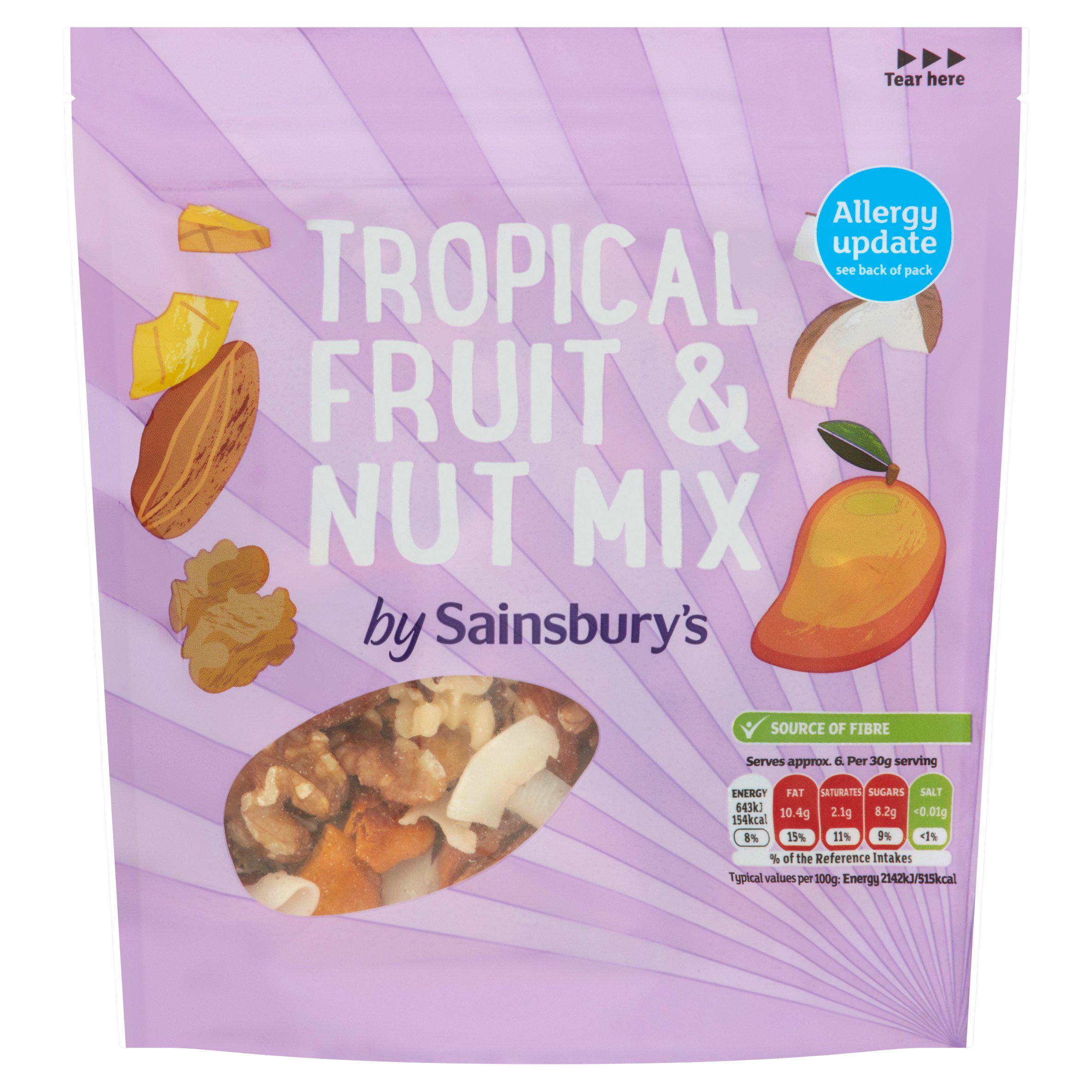 Sainsbury's Tropical Fruit & Nut Mix 200g GOODS Sainsburys   