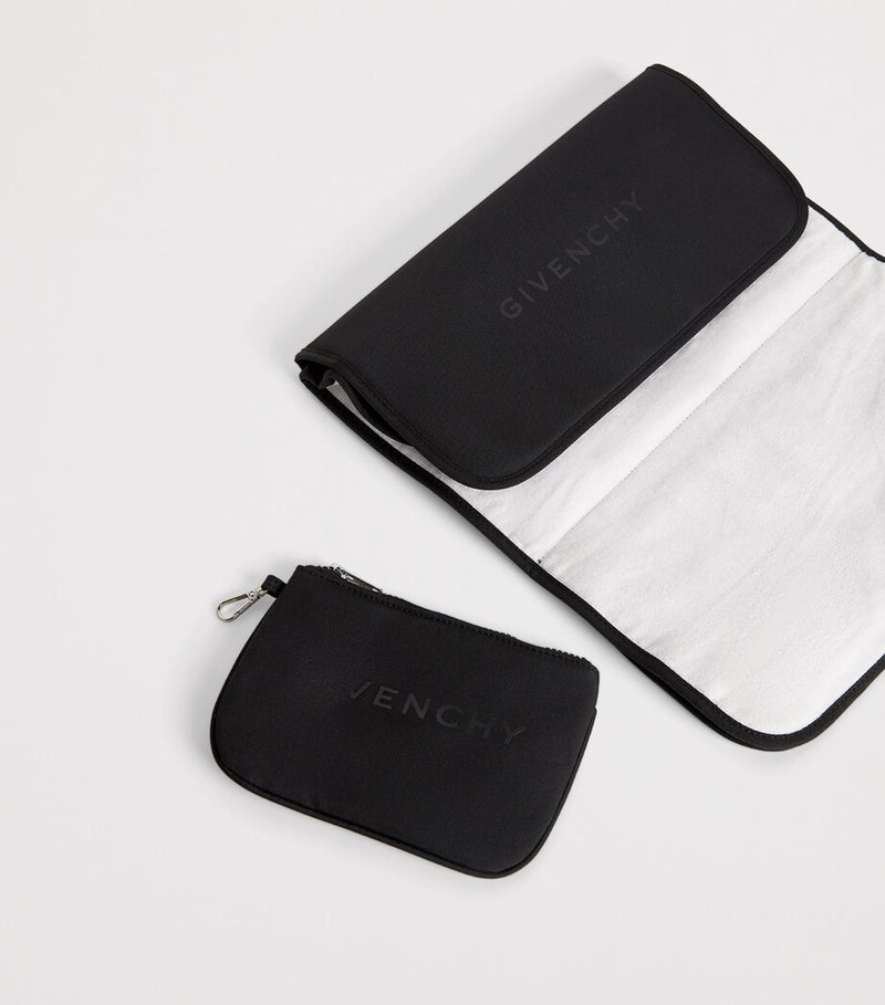 Givenchy kids canvas changing bag with embossed logo and accessories, 30x42x16cm, UK version