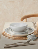Denby cotton white 12 piece dinner set, imported from the UK