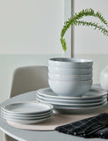 Denby dove grey dinner set 12 piece stoneware (British brand)