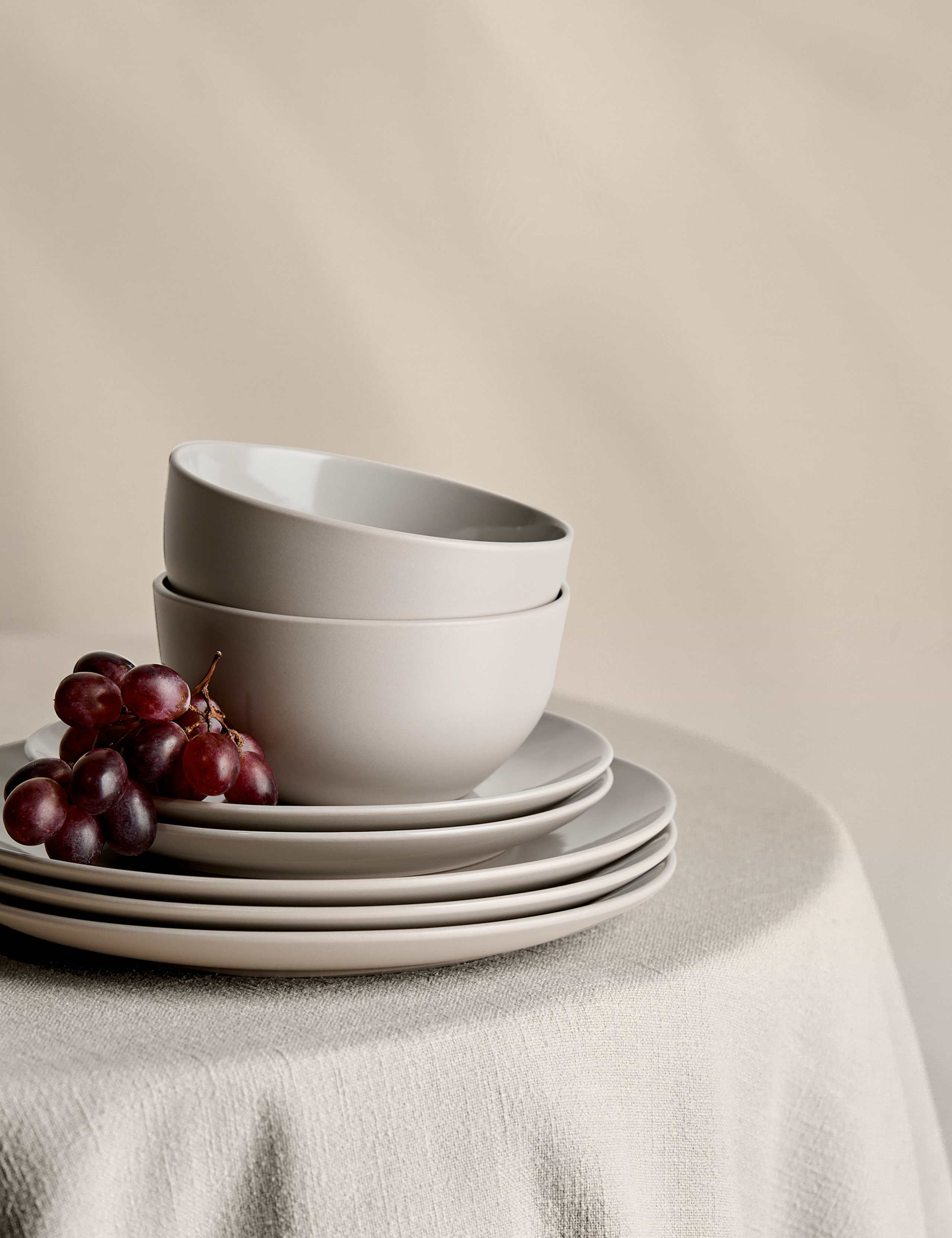 M&S 12-piece stoneware dinner set, imported from the UK
