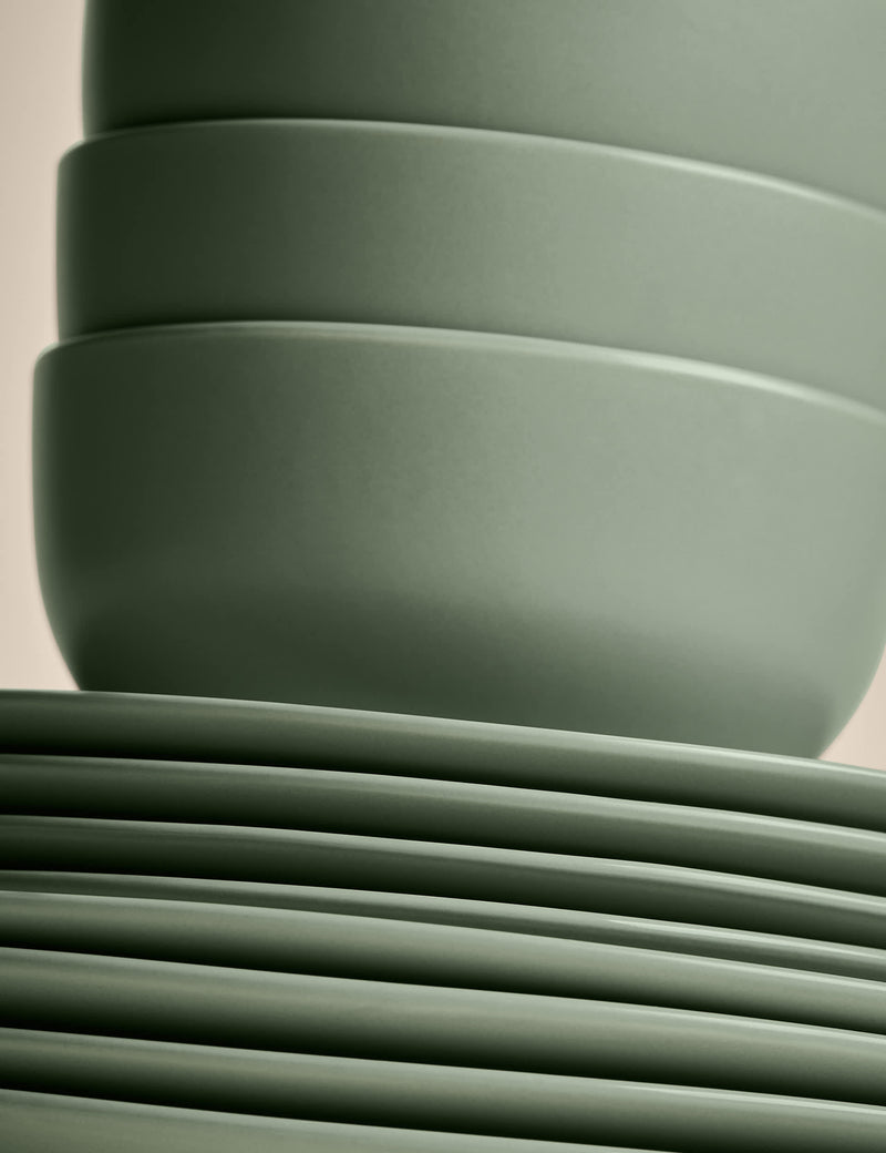 12 Piece Everyday Stoneware Dinner Set, imported from the UK
