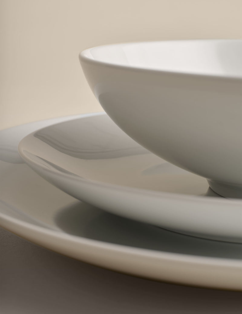 12-piece Maxim Coupe dinner set in ceramic (British brand)