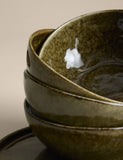 M&S 12 piece stoneware dinner set with reactive glaze, imported from the UK