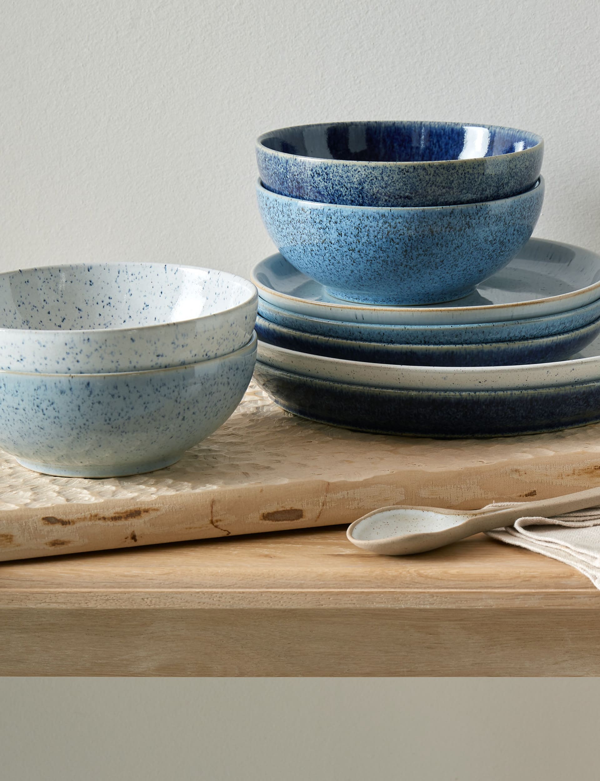 Studio Blue 12 piece stoneware dinner set (British brand)