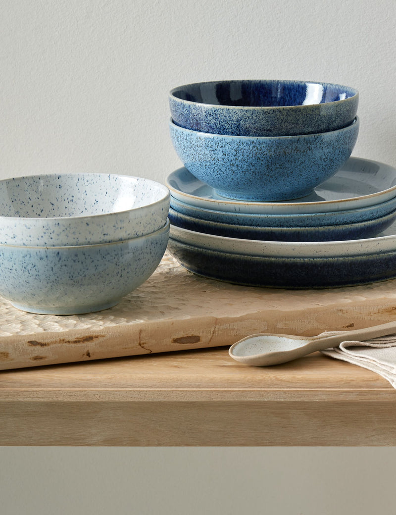 Studio Blue 12 piece stoneware dinner set (British brand)