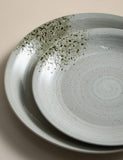 Textured spin dinner set 12 piece stoneware - British product