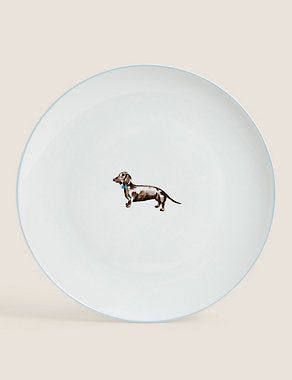 12 Piece Dachshund Dinner Set