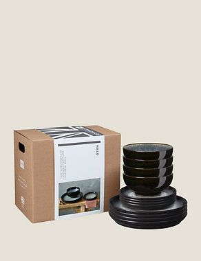 12 Piece Halo Dinner Set