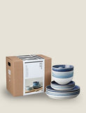 12 Piece Studio Blue Dinner Set