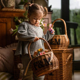 Happy Easter Basket hamper with chocolate eggs and sweets (British brand)