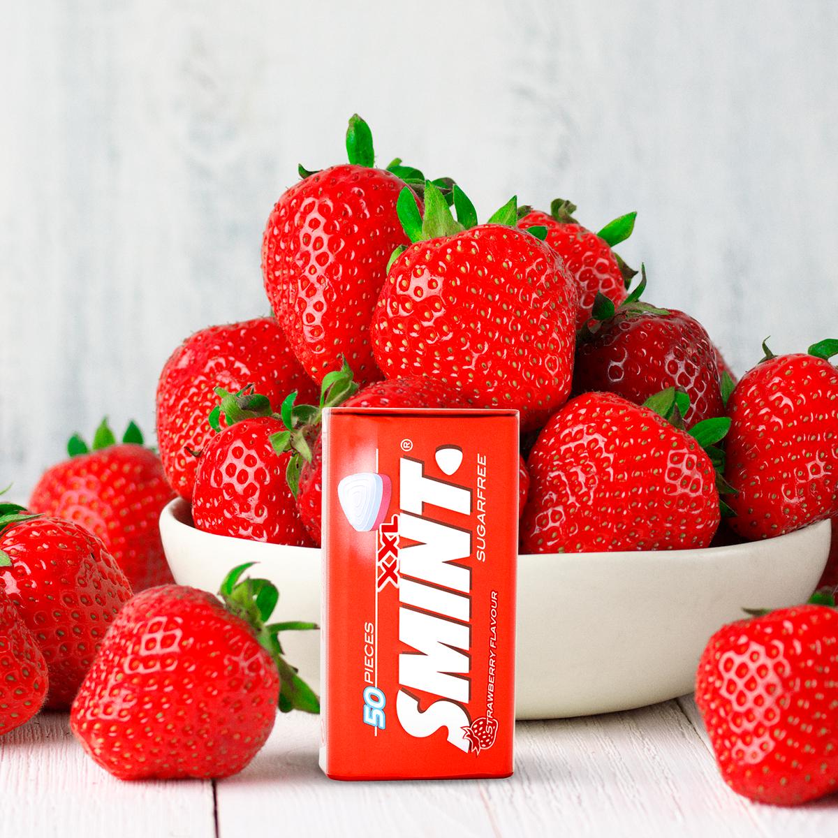 Smint XXL sugarfree strawberry mints 35g (British brand)
