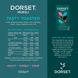 Dorset Cereals Tasty Toasted Muesli 500g, imported from the UK