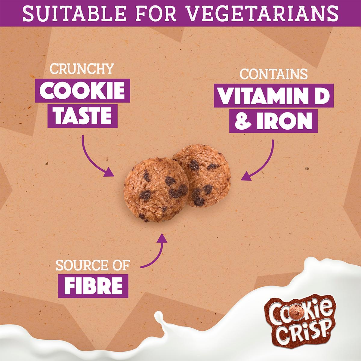 Nestle Cookie Crisp chocolate cereal 500g, UK version