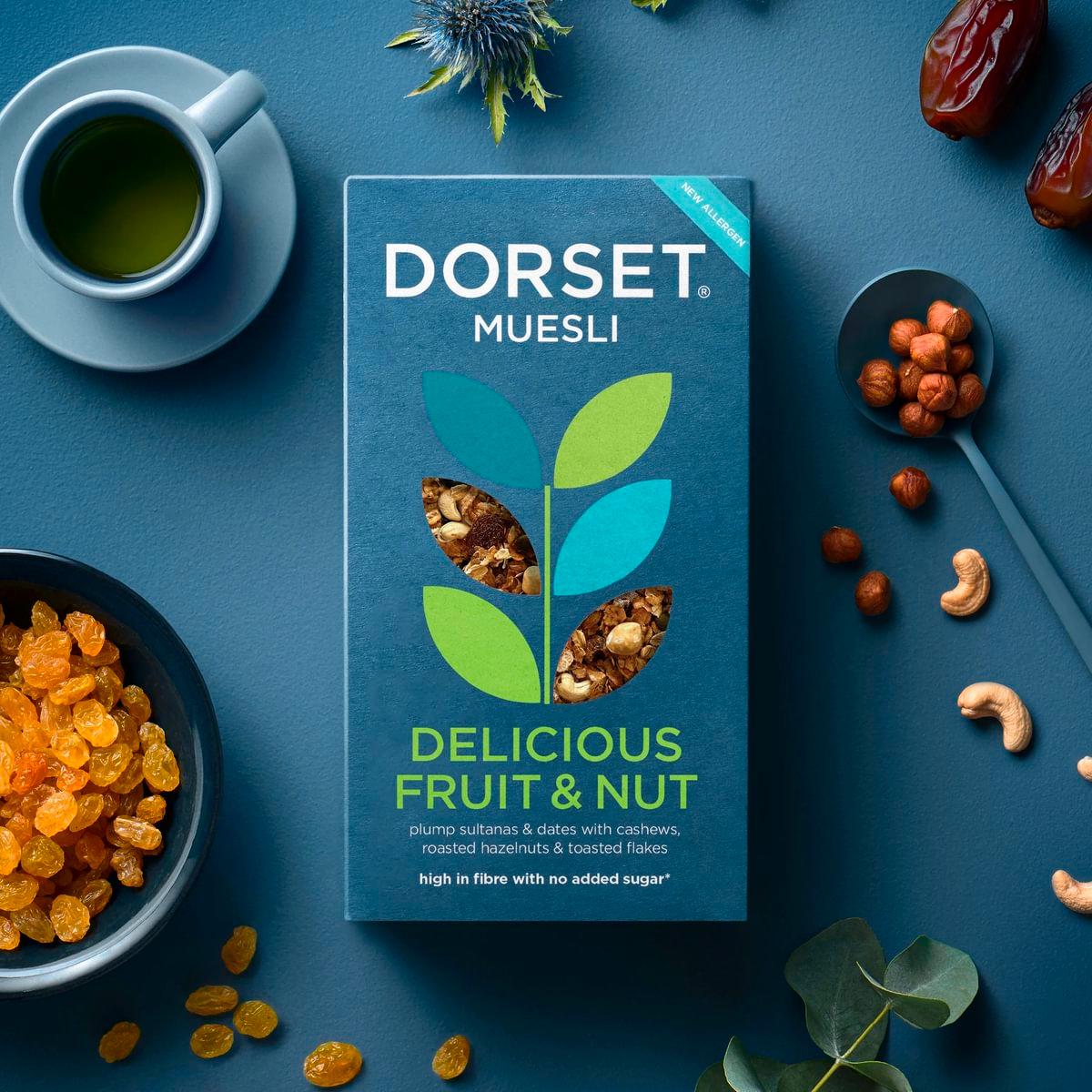 Dorset Cereals fruit and nut muesli 500g, imported from the UK