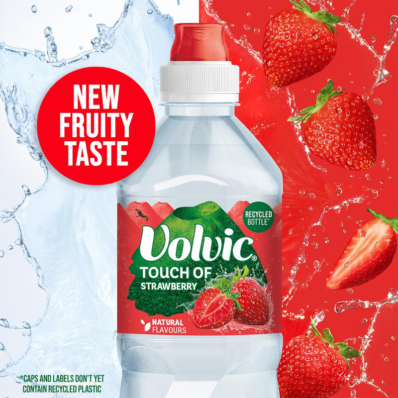 Volvic strawberry flavoured water 750ml, imported from the UK