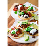 Capsicana refried black beans in chipotle sauce 200g (British brand)